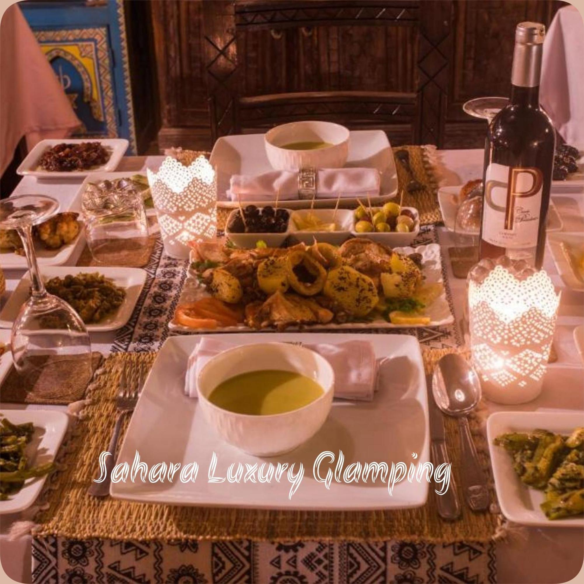 Sahara Luxury Glamping Hotel เมอร์ซูกา ภายนอก รูปภาพ